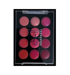 MAKE-UP ATELIER 12 Lipcolors Palette  Pink - RÚZSPALETTA