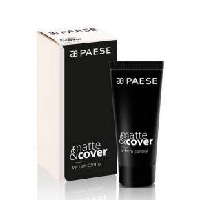 PAESE Matte and Cover Sebum Control - TALKUM-és OLAJMENTES MATT ALAPOZÓ KÜLÖNÖSEN ZSÍROS KEVERT ÉRZÉKENY BŐRRE