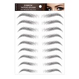 BF COSMETICS Eyebrow Tattoo Sticker - 9 pár FEKETE VÍZÁLLÓ SZEMÖLDÖK