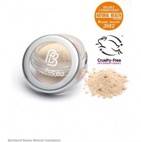 BARE FACED BEAUTY Natural Mineral Foundation 12 g - TELJES KISZERELÉSŰ 100% ÁSVÁNYI ALAPOZÓ SZÁRAZON ÉS NEDVESEN IS HASZNÁLHATÓ HIDRATÁLÓVAL KEVERHETŐ MATT FINISH