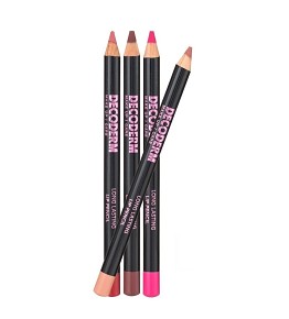 DECODERM Long Lasting Lip Pencil - ÉRTÉKES NÖVÉNYI OLAJOKKAL DÚSÍTOTT HOSSZANTARTÓ PROFESSZIONÁLIS AJAKKONTÚR CERUZA