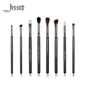 JESSUP 8 pcs Pro eye brush set black T091 - PROFESSZIONÁLIS SMINKECSETEK SZEMRE