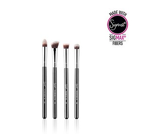 SIGMA BEAUTY Synthetic Precision Kit 4 Brushes - NEHEZEN ELÉRHETŐ HELYEKRE, UJJAINKAT HELYETTESÍTŐ SIGMAX HD SZÁLAS PROFESSZIONÁLIS ECSETKÉSZLET ARCRA ÉS SZEMRE