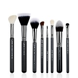 JESSUP 8 pcs Brush Pro Set Black/Silver T120 - PROFESSZIONÁLIS SMINKECSET KÉSZLET ARCRA SZEMRE TESTRE