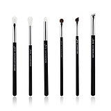 JESSUP 6 pcs Brush Set Black/Silver T181 - PROFESSZIONÁLIS SMINKECSET KÉSZLET SZEMRE 