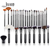 JESSUP 34 pcs Brush Set Black/Silver T313 - PROFESSZIONÁLIS SMINKECSET KÉSZLET ARCA SZEMRE