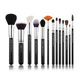 JESSUP 13 pcs Brush Set Black/Silver T301 - PROFESSZIONÁLIS SMINKECSET KÉSZLET