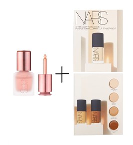 NARS Liquid Highlighter Orgasm Limitation + Sheer Glow Foundations tester - FOLYÉKONY HIGHLIGHTER