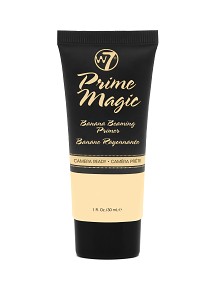 W7 COSMETICS Prime Magic Banana Beaming Face Primer - BŐRELŐKÉSZÍTŐ PRIMER LILA ERES BŐRRE