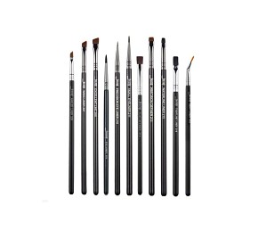 JESSUP 11 pcs Brush Pro Set Black/Silver T324 - PROFESSZIONÁLIS SZEMFESTŐ ECSETKÉSZLET